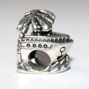 Sterling Silver Cruise Ship Bead Charm